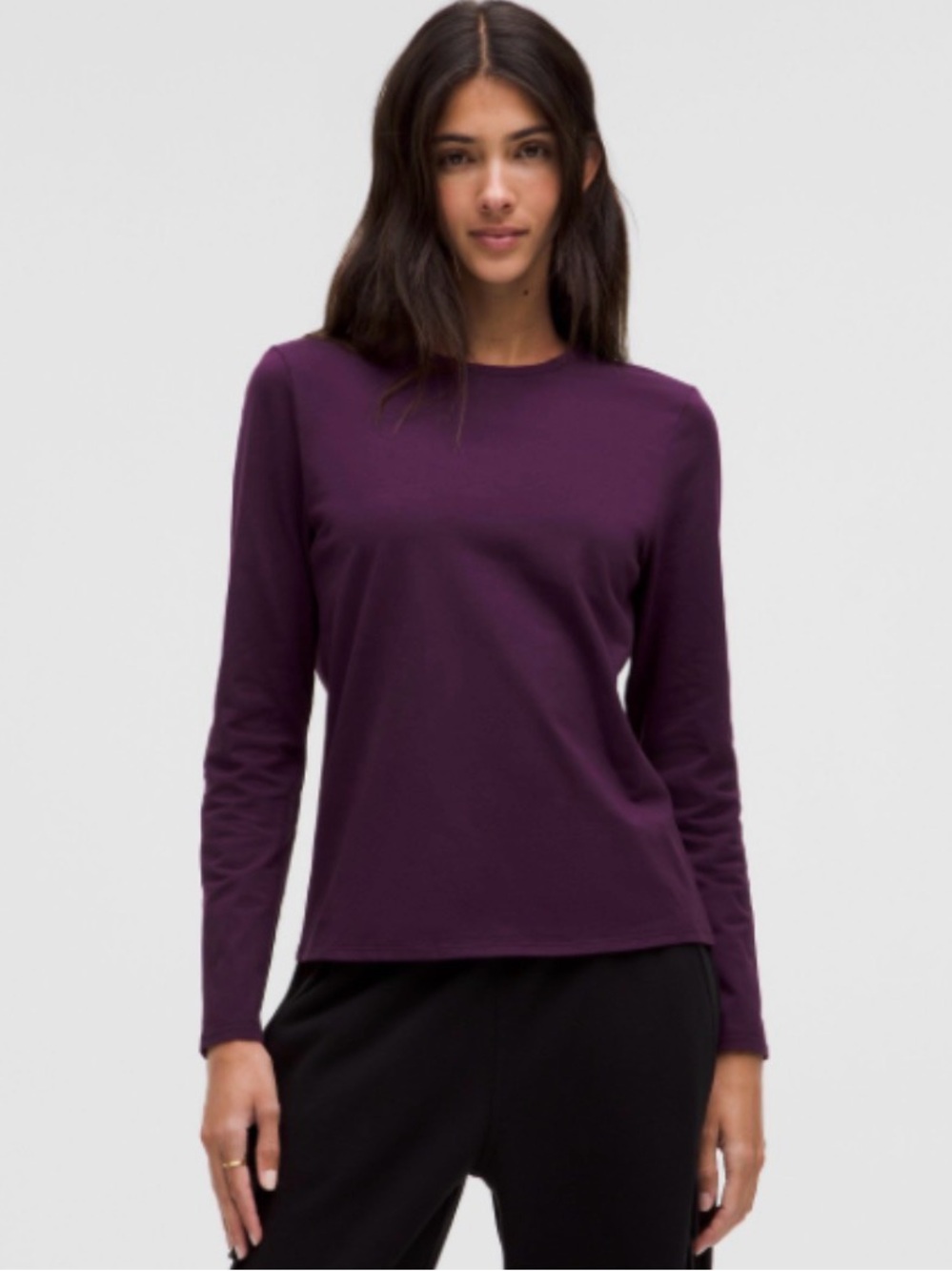 lululemon athletica Organic Cotton Crewneck Long-Sleeve Shirt
